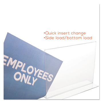 deflecto® Classic Image Double-sided Sign Holder, 11 X 8 1-2 Insert, Clear freeshipping - TVN Wholesale